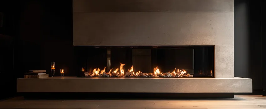 Gas Fireplace Ember Bed Design Services in Selden, New York
