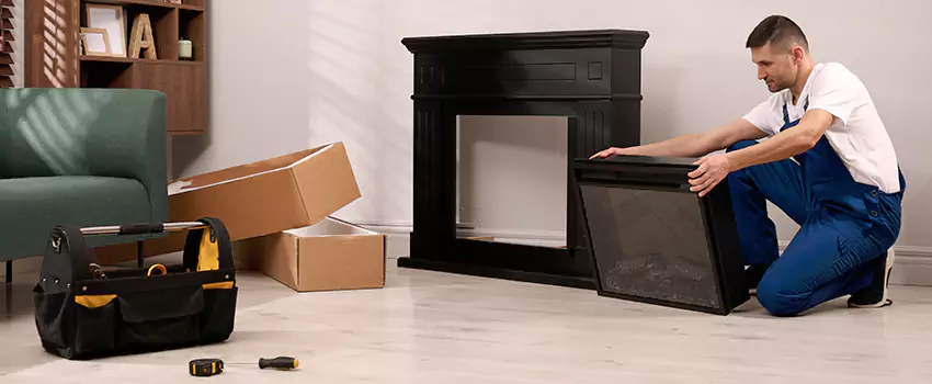 Old Rusted Metal Fireplace Repair And Replacement in Selden, NY
